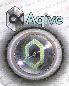 Anti-counterfeit label: vertical hexagon pattern